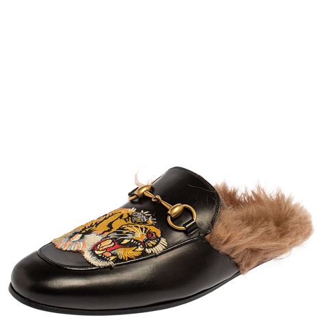 gucci mules tiger on foot|gucci tiger.